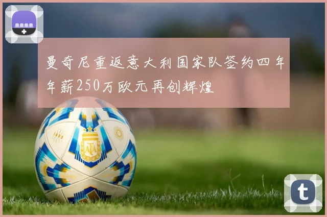 曼奇尼重返意大利国家队签约四年年薪250万欧元再创辉煌